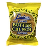 Cookie, Linden, Butter Crunch, 3/Pack, 18 Packs/Box