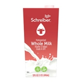 Schreiber Milk, Whole, 32 oz