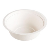 Compostable Eco Bagasse, White, Round, 12oz Bowls, 25/PK