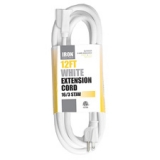 White, Extension Cord, 12 FT