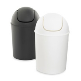 Umbra Mini Swing-Lid Trash Cans, Black