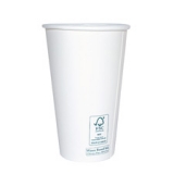 Hot Cup, White, 16oz, Emerald, 50/PK