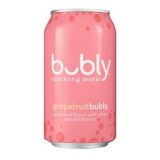 Sparkling Water, Bubbly, Grapefruit, 24CT